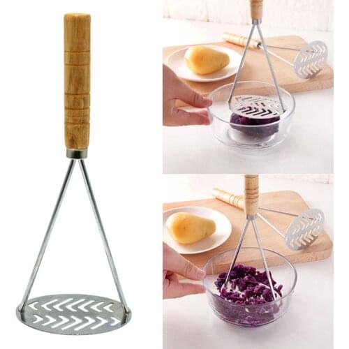 Manual Potato Masher Squeezer Potatoes Mud Pressure Potato Masher Vegetable Fruit Puree Maker for Home Restaurant Kitchen Tools