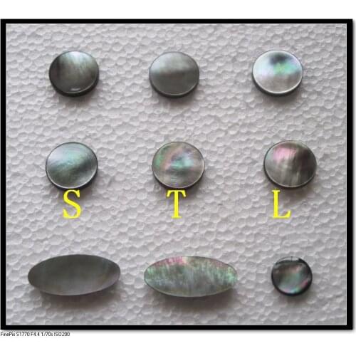 Saxophone real mother of pearl key buttons inlays