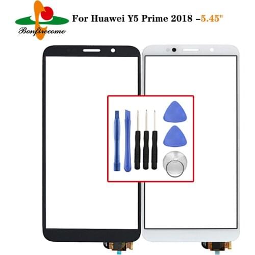Touchscreen For Huawei Y5 Prime 2018 DRA-L02 Touch Screen Sensor 5.45" LCD Display Front Glass Digitizer