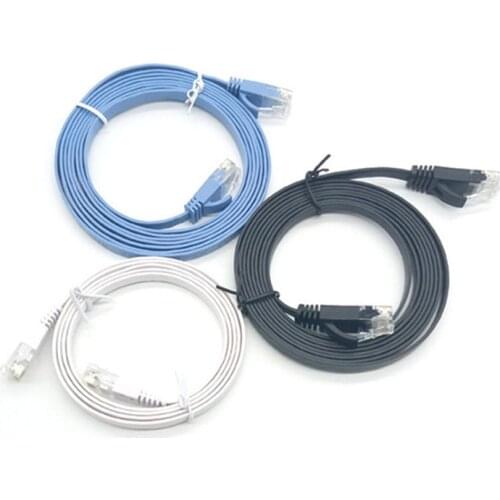 RJ45 Cat 6 Cable Ethernet 10 metros 15m 20m 30m Lan Network Cable Cat6 Cabo De Rede Cat6 Flat Wire 0.5M 1M 1.5M 2M 3M 5M
