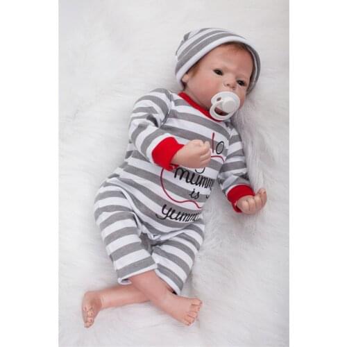 Silicone Reborn Baby Dolls 50cm 100% handmade safe Baby reborn Gentle Touch Realistic Doll Reborn Toy For Child gift bonecas