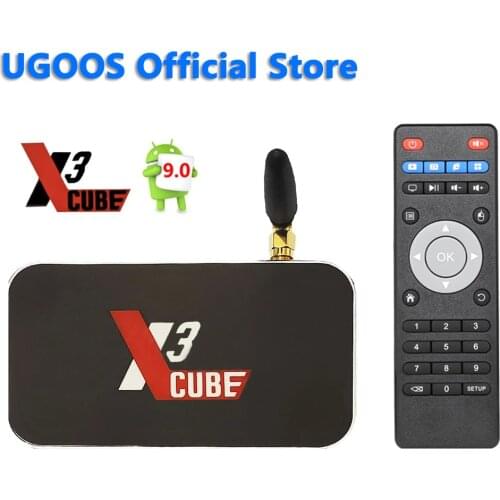 UGOOS X3 CUBE TV Box Amlogic S905X3 Android 9.0 4GB 64GB 2.4G 5G WiFi 1000M Bluetooth 4K Media Player 4G32G X3 Pro Smart Tv Box