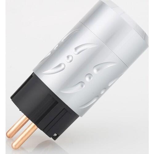 Viborg X 1pair pure copper Aluminium Alloy 20MM EU schuko version power cable connector extension power plug