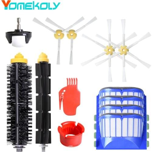 For IRobot Roomba Vacuum Cleaner 600 Series 660 680 Main Brush Side Brush HEPA Filter Guide Wheel Replacement Accessories Parts