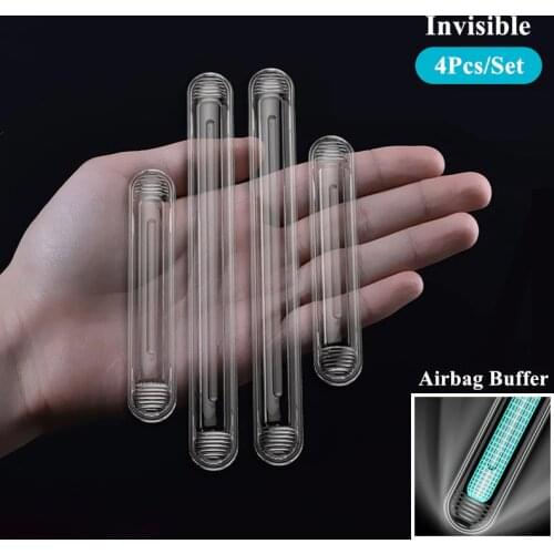 4 Pcs Car Door Protector Silicone Transparent Auto Edge Corner Guard Protective Bumper Sticker Vehicle Door Protector Accessory