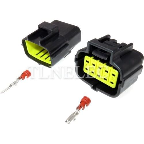 10 Pin Way Male Female Electrical Waterproof Plug Auto Wire Connectors 174657-2 174655-2
