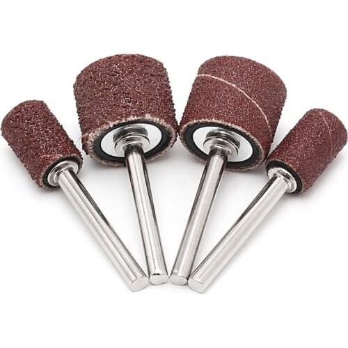 New High quality BENGU 10 Pcs 6mm 12.5mm Grit 120# Sanding Bands +3.17mm Mandrel Rotary Tool Nail Drill Bit