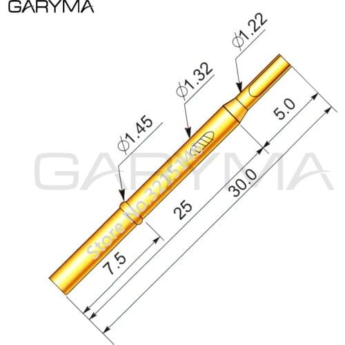 100Pcs RL75-4S Test Probe Pogo Pin Receptacle Length 39.0mm Tool