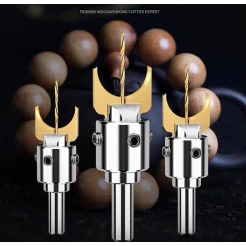 16pcs Carbide Ball Blade Woodworking Milling Cutter Molding Tool Beads Router Bit Set 14-25mm