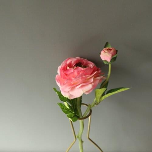 2Colors 2 heads Silk Tea Rose Artificial Flowers For DIY Home Wedding Desk Decoration Party Props