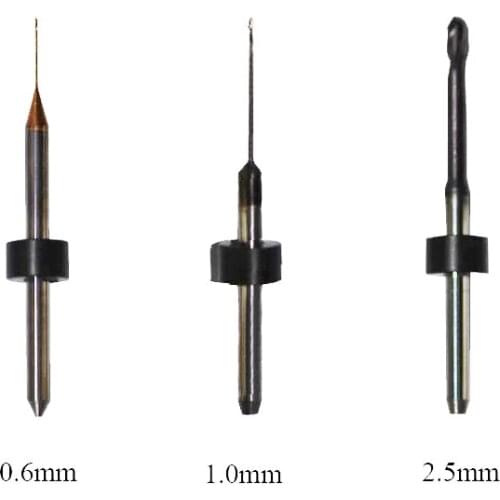 3pcs Dental Milling Tools Zirconia End Mill Cutter Dental Milling Bur For CAD CAM IMES ICORE 250I