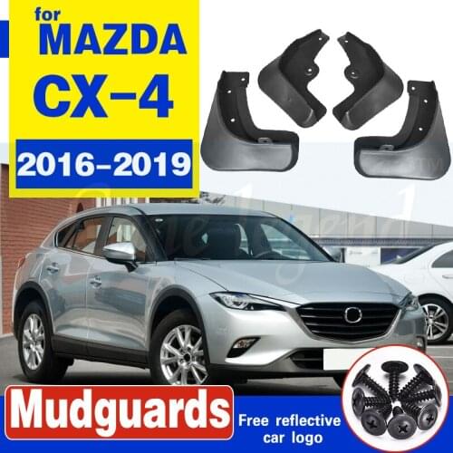 4Pcs Car Mud Flaps For Mazda cx-4 cx 4 2016-2019 Mudflaps Splash Guards Mud Flap Mudguards Fender 2017 Mudguards Fender