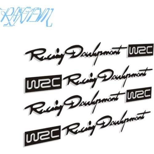 4pcs/set Car-styling WRC Logo Door Handle Reflective Stickers for Skoda Octavia A2 A5 A7 Fabia Rapid Superb Yeti Roomster