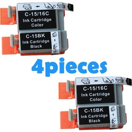 4pcs Compatible Ink Cartridge BCI15 BCI16 BCI-15 BCI-16 BCI15 16 For Canon i70 i80 SELPHY DS700 DS810 PIXMA iP90 mini220 Printer