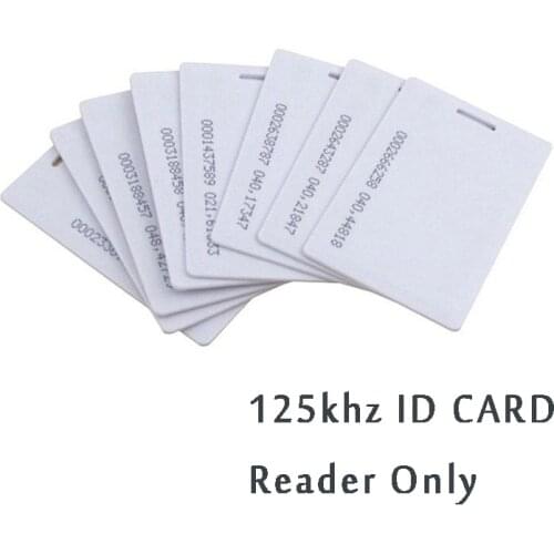 5/10pcs 125khz ID Card 1.8mm EM4100 Tk4100 Thick Card Smart Chip Tk/em4100 Key Badge 125khz Read Only Blank Card