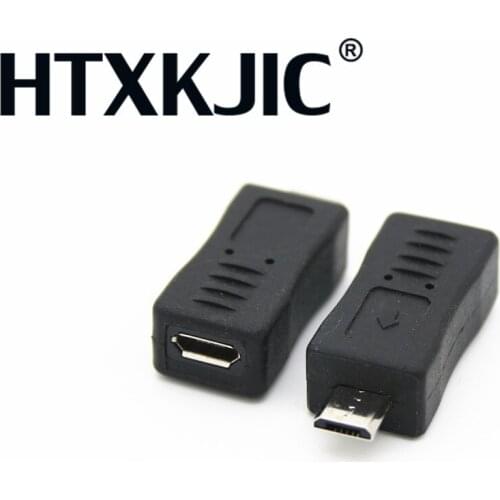 50PCS Wholesale Micro USB Male to Mini 5pin Female Adapter Charger Connector Converter Adaptor