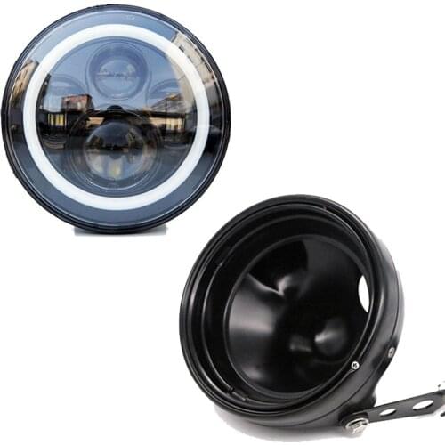 7" headlight Motorcycle 7inch led headlight Bucket Trim Ring for Softail Dyna Motorcycle Projector 883