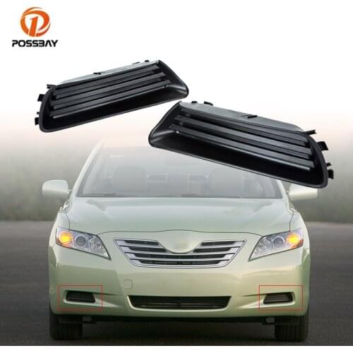 POSSPAY Car Front Bumper Left Right Lower Grille Bezel Fog Light Cover Housing Exterior Parts for Toyota Camry 2007 2008 2009