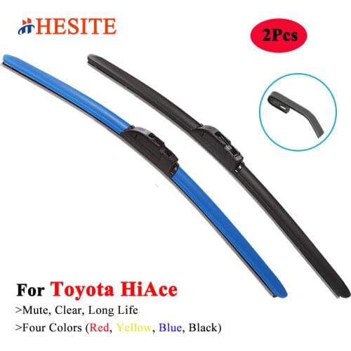 HESITE Colorful Hybrid Wiper Blades For Toyota HiAce Coummter Quantum RegiusAce Ventury GranAce Granvia H100 H200 H300 2005 2010