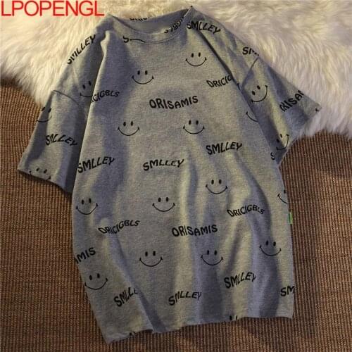 Womens T-shirt Korea White Oversized T-shirt Short Sleeve Top Harajuku Retro Punk Clothes Direct Sales Hip Hop Summer 2021