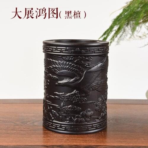 Ebony wood carving wooden brush pen pen Decoration Decoration upscale office desktop business gifts