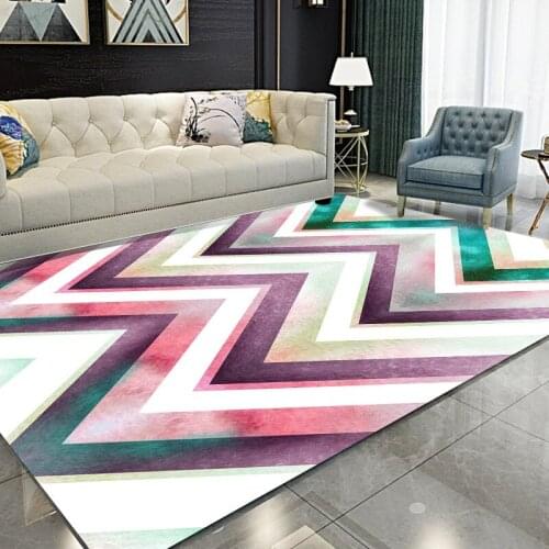 Creative Multicolor 3D Printed Carpets For Living Room Bedroom Area Rug Geometric pattern Home Carpet Modern Tea Table Floor Mat