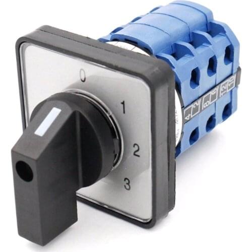 LW28-20/0123.3 660V 20A 12 Terminals 4 Positions Rotary Cam Changeover Switch