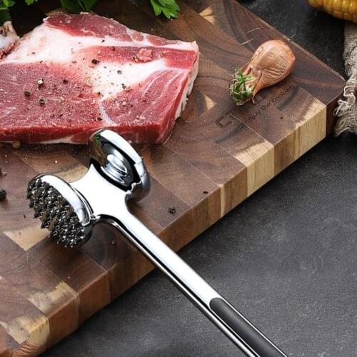 Zinc Alloy Double Sided Steak Beef Tenderize Meat Mallet for Hammer Tenderizer Tool Kitchen Tools Gadgets