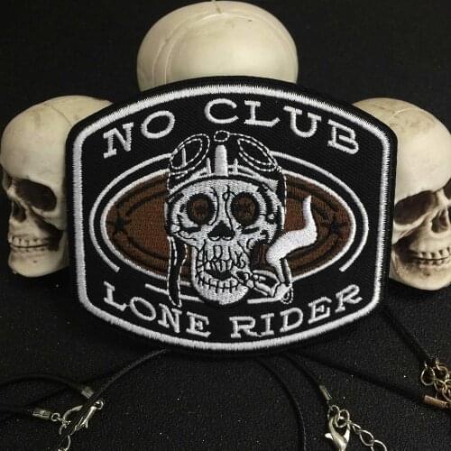 No club rider biker patch for Jacket backing, punk motorcycle embroidery skeleton biker badge skull patch Garment Accessory