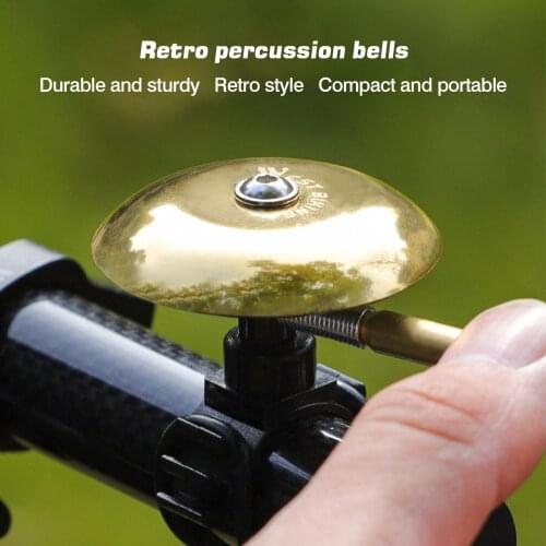 2021 NEW Handlebar Bike Ring Retro Metal Bell Loud Sound high Quality Bicycle Bicycle Horn Alarm Safety Riding Accessories 47 mm