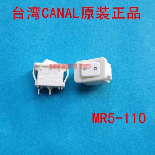 Original new 100% minimum rocker switch MR5-110 3A 250VAC 6A 125VAC white 2pin
