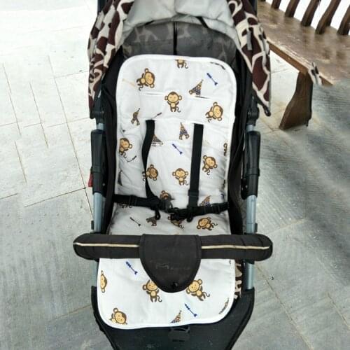 Baby Stroller Seat Cushion Cotton Diapers Changing Nappy Pad Seat Carriages/Pram/Buggy/Car General Mat for Newborn 0-27M