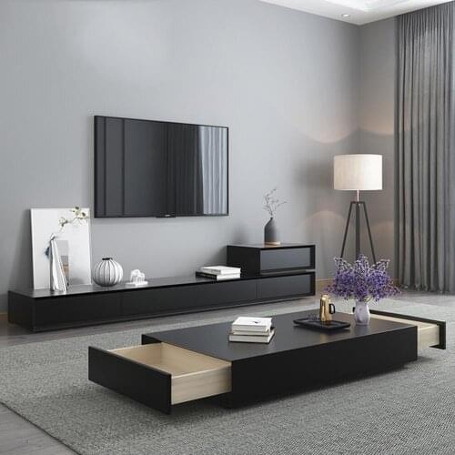 TV Stand unit modern Living Room + coffee centro table Home Furniture tv led monitor stand mueble tv cabinet mesa tv table