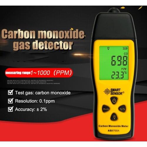 Combustible Gas Detector Portable CO Gas Leak Location Analyzer Test Tool LCD Display PUO88