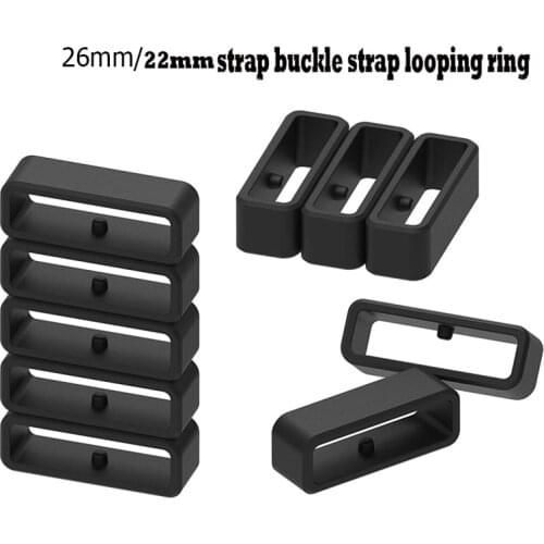 22/26mm Rubber Replacement Watch Strap Band Keeper Loop Security Holder Retainer Ring For Garmin Fenix 6X 5X Plus/3/3HR 6X Pro