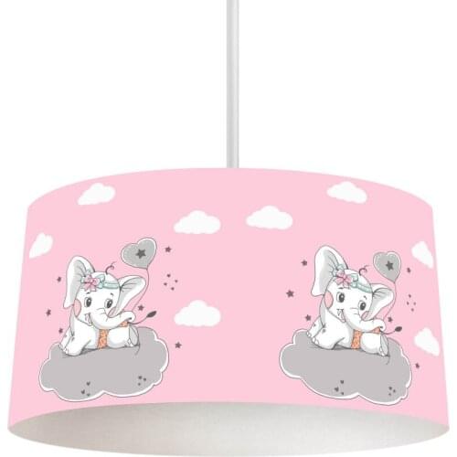 Elephant in the Cloud Boy Printing Patterned Kids Baby Room Bedroom Light Pendant Lamp Chandelier