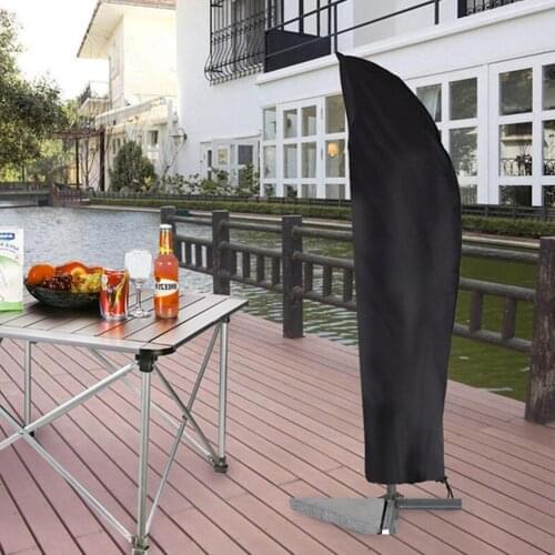 Waterproof Oxford Cloth Outdoor Banana Umbrella Cover Garden Weatherproof Rain Parasol Shade Patio Cover Accessories