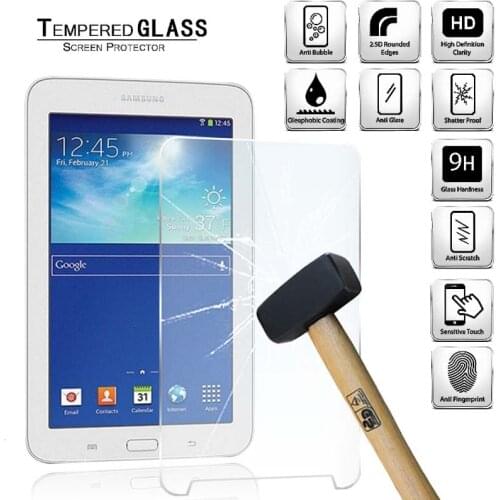 Tablet Tempered Glass Screen Protector Cover for Samsung Galaxy Tab 3 V 7.0 T116 Tablet Anti-Fingerprint Tempered Film