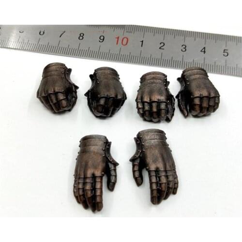 In Stock Glitter Gold Glove Hand Full Set Model TBLeague PL2020-172 1/6th Royal Guard A in stock