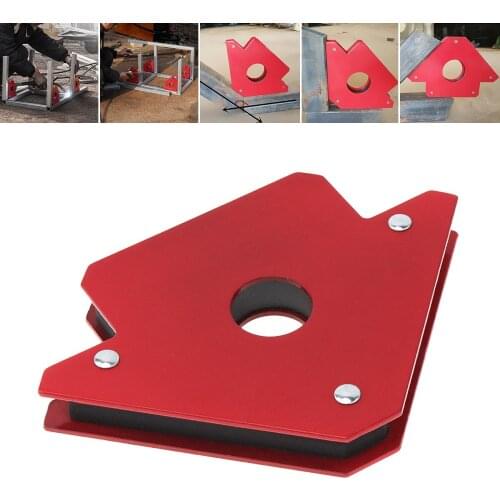 1PC 25LBS Welding Magnetic Holder Strong Magnet 3 Angle Arrow Locator Power Soldering Locator Tool