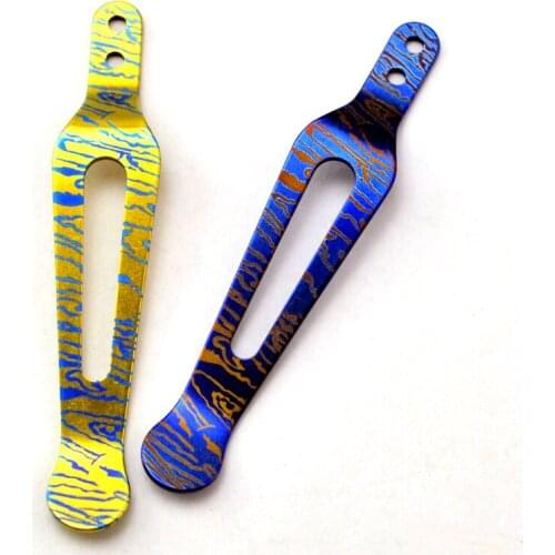 1pcs Titanium Alloy Pocket Knife Back Clip for Rick Hinderer XM18 XM24 ZT Zero Tolerance 0560 0808 0055 0095 0456 0850 DIY Clamp