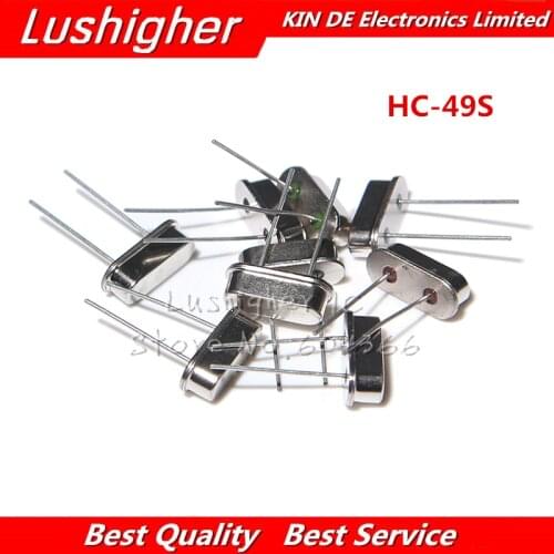 10PCS 4Mhz 6Mhz 8Mhz 12Mhz 16Mhz 20Mhz 24Mhz HC-49S 32.768K 2*6 32.768K 3*8 Quartz Crystal Resonator Passive Oscillator