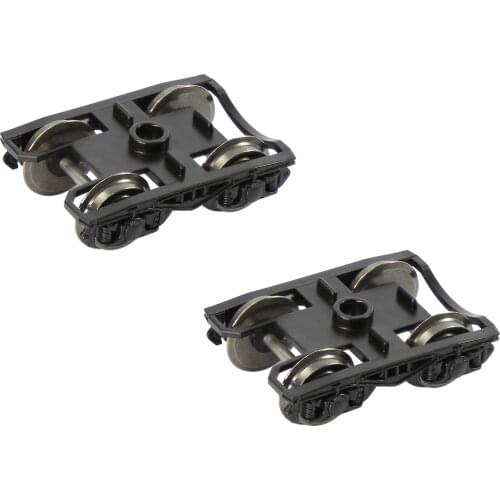 2pcs Model Train HO scale 1:87 High Rim Psyllium Bogies 36" Metal DC Wheels