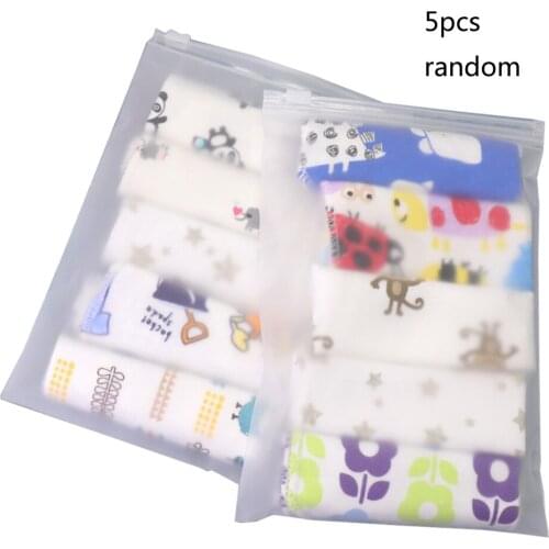 5Pcs Cotton Newborn Baby Bathing Towels Saliva Towel Nursing Towel Baby Boys Girls Washcloth Handkerchief