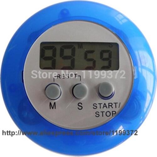 60pcs/lot novelty digital kitchen timer Kitchen helper Mini Digital LCD Kitchen Count Down Clip Timer Alarm Free shipping