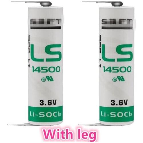 8PCS LS14500 3.6V ER14505 lithium battery with soldering feet PLC industrial lithium battery