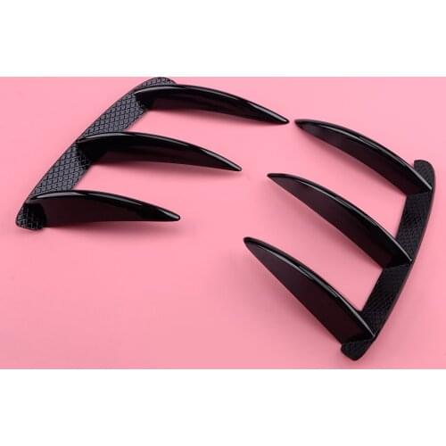 ABS Car Rear Bumper Splitter Canard Wing Fins Decoration Trim Cover fit for Mercedes-Benz A-class W176 A200 A260