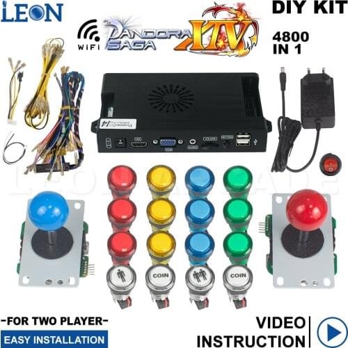 Save Game Progress Pandora Box Saga 14 Led Arcade Button Style Illuminated 5pin 8 Way Arcade Joystick 2 Players Pandora Box Wifi