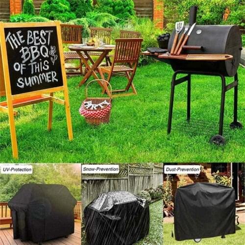 S/XXL BBQ Cover Outdoor Dust Waterproof Grill Cover Gas Heavy Duty Rain Protective Outdoor Barbecue Cover For Gas Charcoal