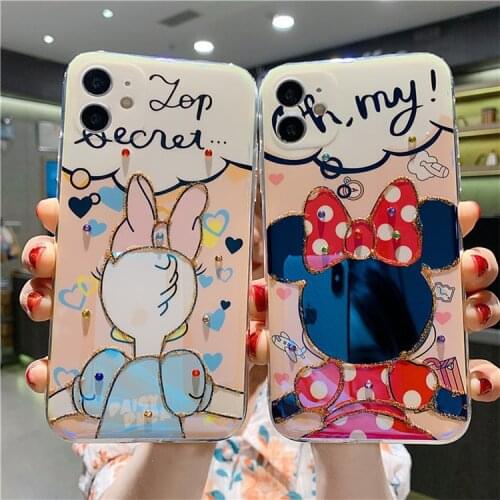 2021 Disney Mickey Minnie for iphone 11/12 pro max case iPhone 7 plus xr xs max case for iphone11 carcasa huawei mate40pro